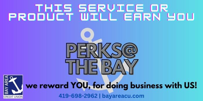 This service or product will earn you perks at the bay. We reward you for doing business with us!