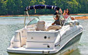 Motor Boat on a Lake